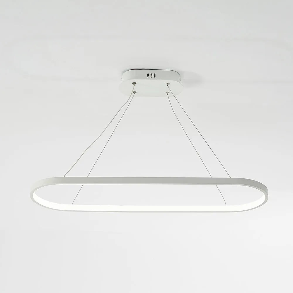 Junel Minimalist Oval Interior Hanging Pendant Light - Lamp Outdoor