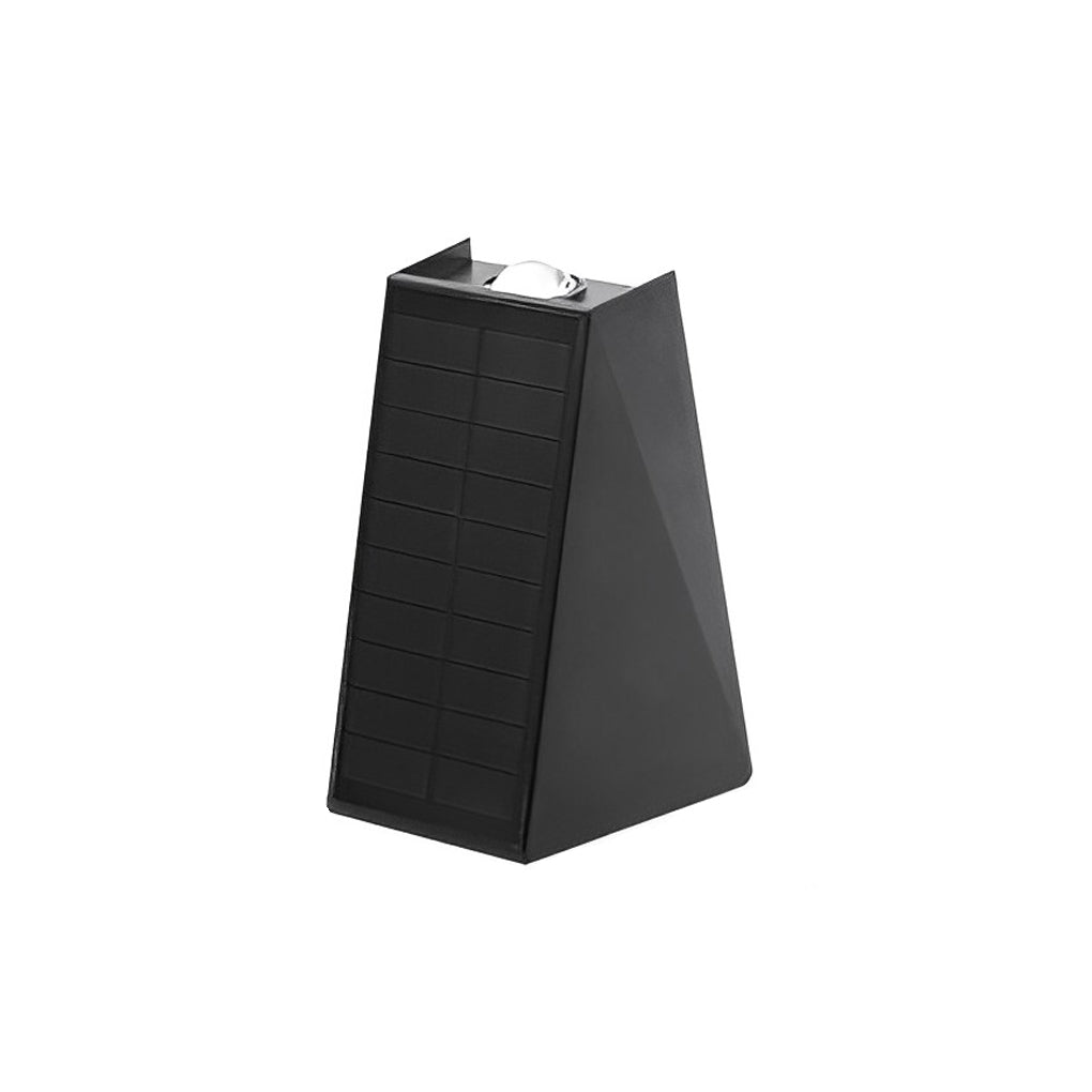 Up and Down Lighting LED Waterproof Black Modern Solar Wall Lights - Lamp Outdoor