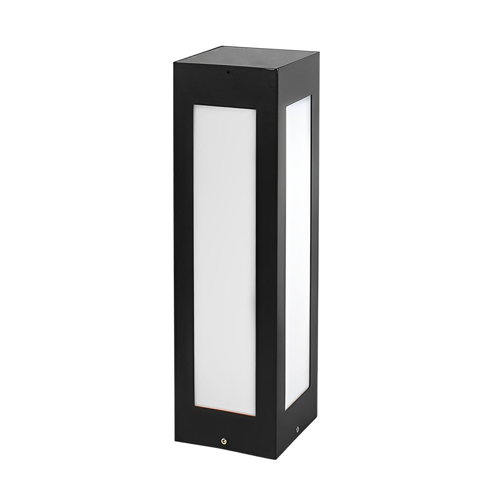 Modern Black Solar Bollard Lights Automatic, Waterproof LED Outdoor Lighting - Lamp Outdoor