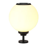 Ball Waterproof Three Step Dimming LED Solar Post Caps Lights Pillar Light - Lamp Outdoor
