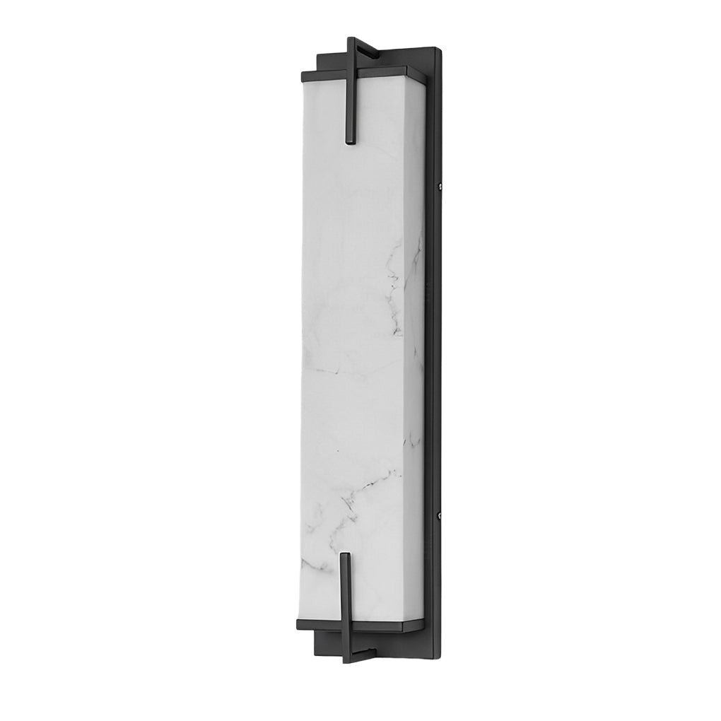 Resin Rectangular Waterproof LED Black Modern Outdoor Sconce Lighting - Lamp Outdoor