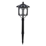 Ancient House Style Solar LED Post Light with 3-Step Dimming Durable Outdoor Lamp - Lamp Outdoor
