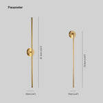 Fauro Modern Linear Metal&Silica Gel Wall Mount Lamps, Gold - Lamp Outdoor