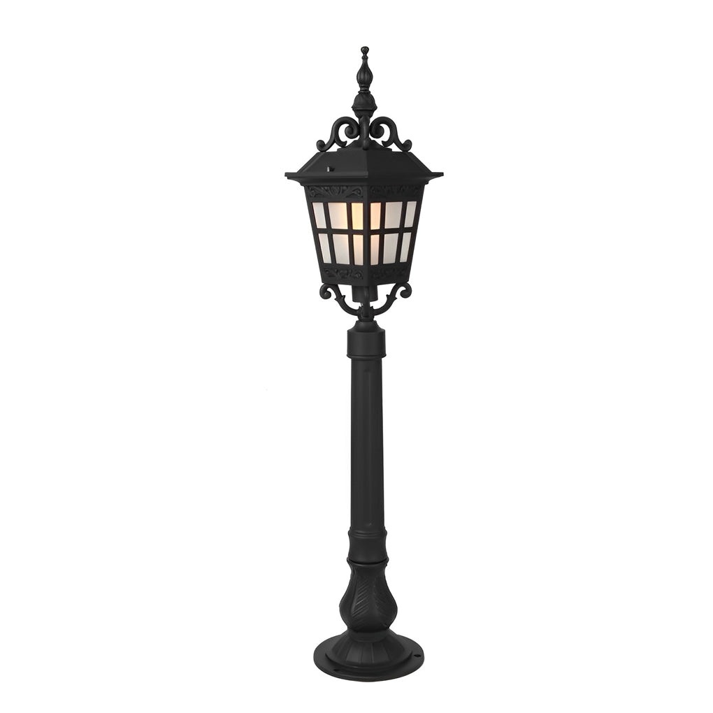 Outdoor European Style Aluminum Glass Post Lamp - Lamp Outdoor