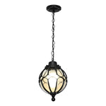 Glass Ball Aluminum Waterproof American Style Outdoor Chandelier Light - Lamp Outdoor