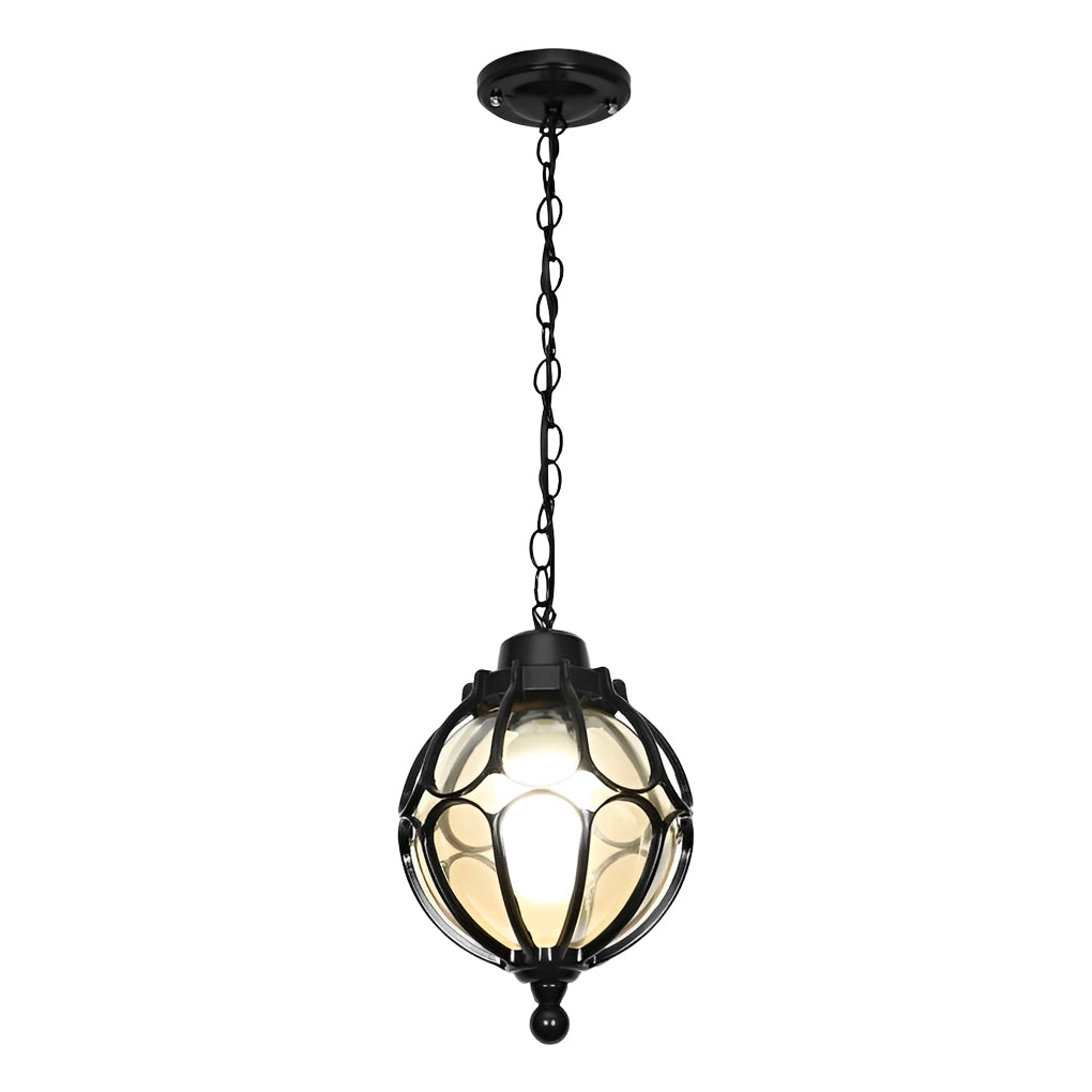 Glass Ball Aluminum Waterproof American Style Outdoor Chandelier Light - Lamp Outdoor