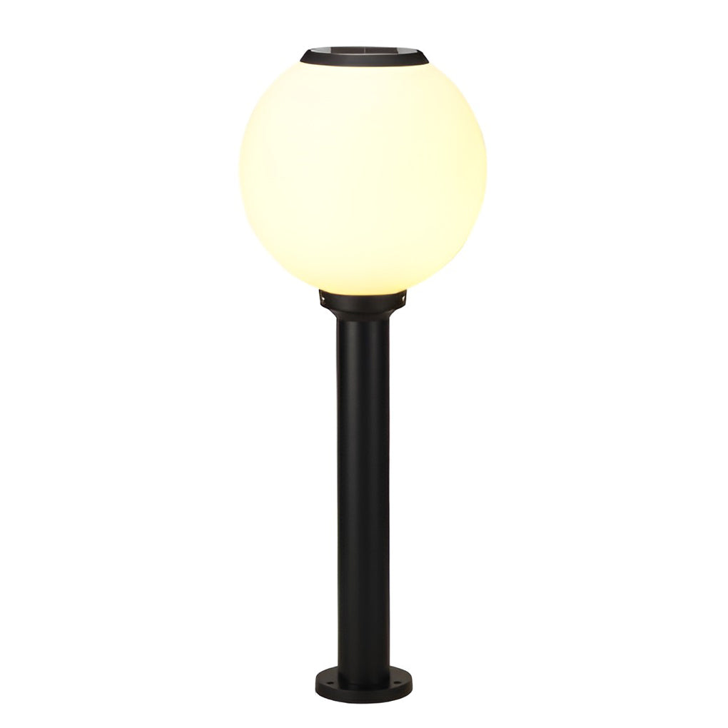 Adjustable Brightness LED Solar Pathway Lights Round Ball Design - Lamp Outdoor