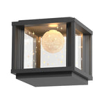 Square Crystal Glass Ball LED Waterproof Solar Lights Fence Post Lamp - Lamp Outdoor