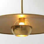 Pyra Minimalist Metal Pendant Light, Gold - Lamp Outdoor