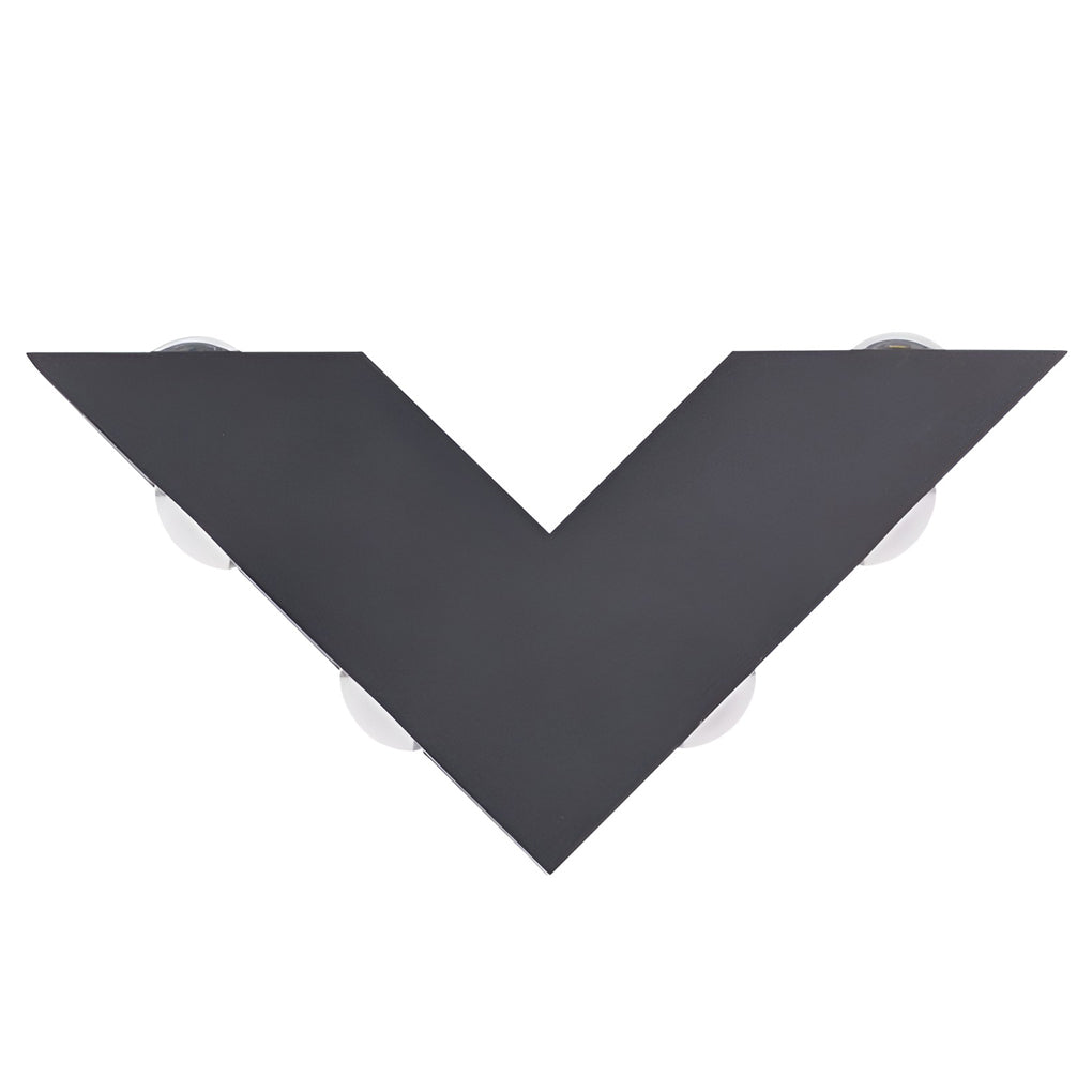V-shaped Waterproof LED Black Modern Outdoor Wall Lamp Wall Washer Light - Lamp Outdoor