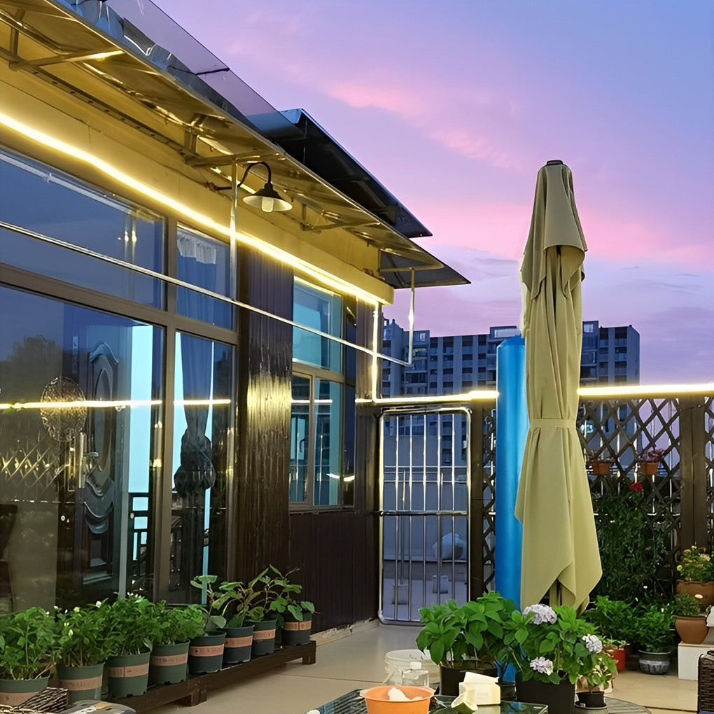 24V Waterproof Recessed Silicone Side-Emitting & Flat LED Strip Lights for Step and Deck Lighting - Lamp Outdoor