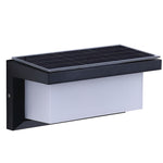 Rectangle Waterproof Light Control Induction Black Modern Solar Sconces - Lamp Outdoor