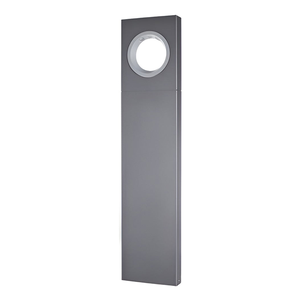 Sleek Black Modern Outdoor Pathway Bollard Lights with Unique Round Hole Feature - Lamp Outdoor