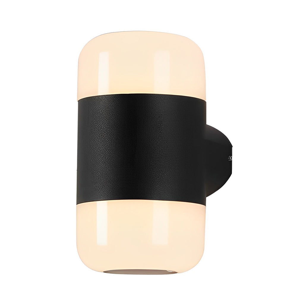 Round Up and Down Light LED Waterproof Black Modern Outdoor Wall Lamp - Lamp Outdoor