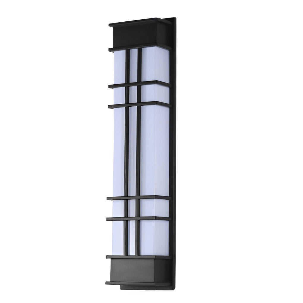 Retro Rectangular Waterproof LED Black Traditional Outdoor Wall Lamp - Lamp Outdoor