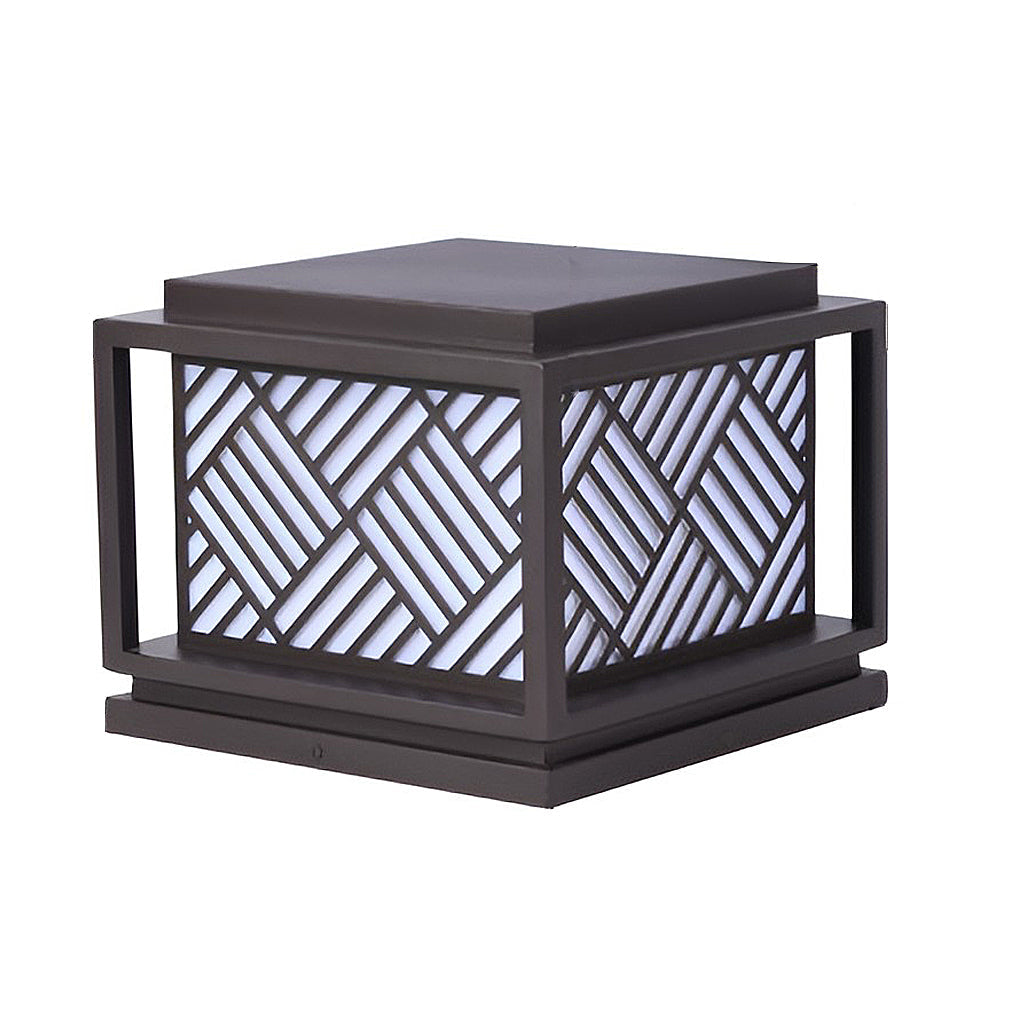 Square Waterproof LED Modern Outdoor Solar Post Caps Lights Pillar Light - Lamp Outdoor