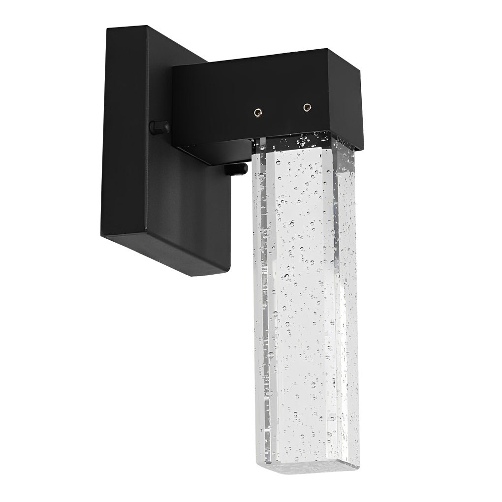 Waterproof LED 10W Crystal Black Modern Outdoor Wall Lamp Exterior Lights - Lamp Outdoor