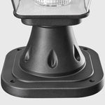 LED Solar Power Pillar Lights Waterproof Pyramid - Lamp Outdoor