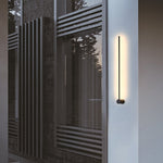 Eonix Minimalist Rotatable Linear Outdoor Wall Lamp, Black - Lamp Outdoor