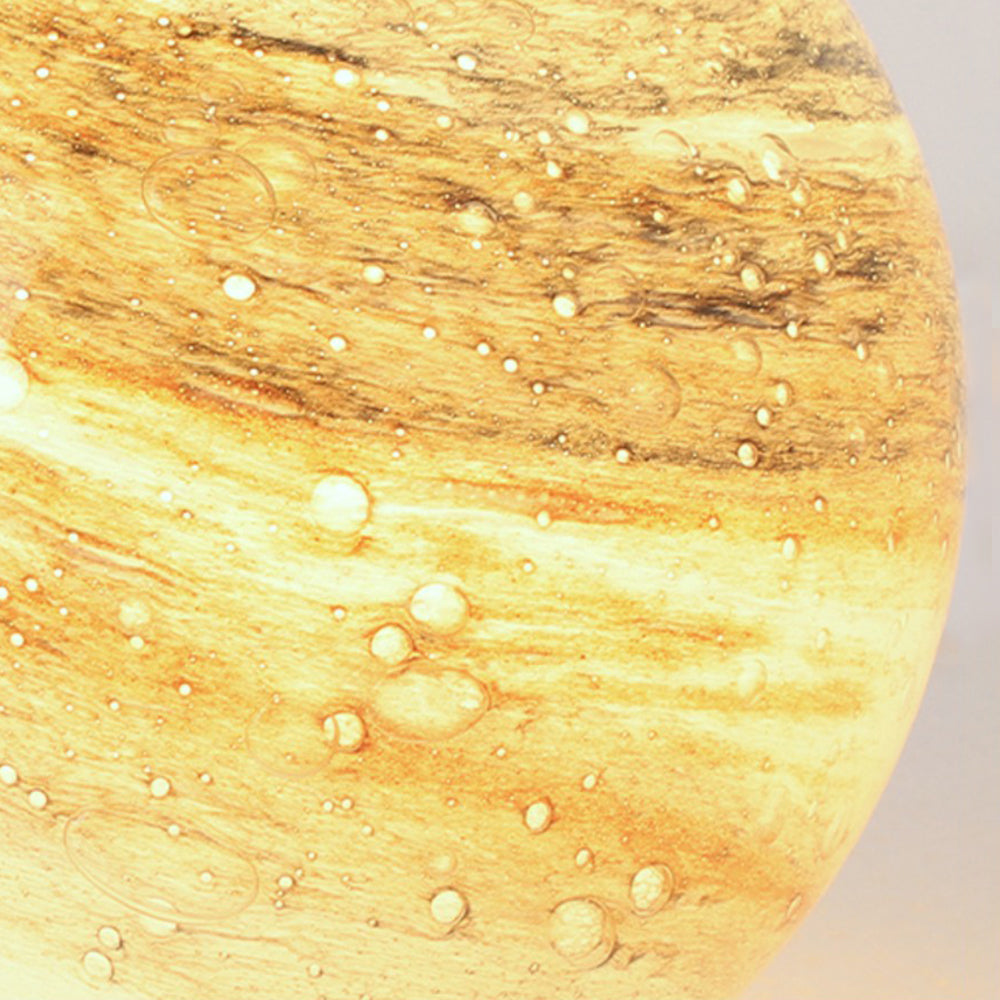 Aria Decorative Solar Acrylic Planet Outdoor Ground Light Milk Curry - Lamp Outdoor