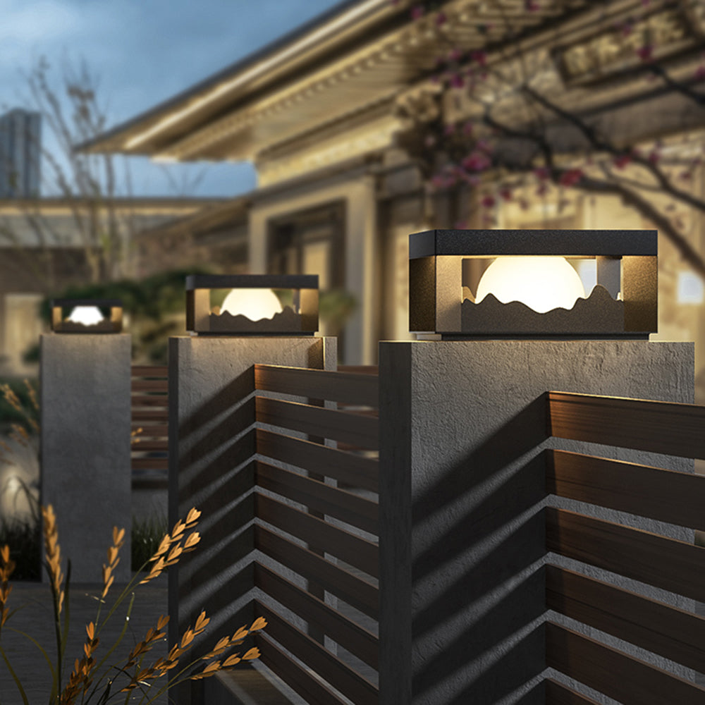 Ray Modern Mountain Metal Outdoor Lamp, Warm Light - Lamp Outdoor