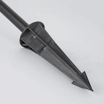 Drex Contemporary Metal Cap-Shaped Outdoor Path Light, Black - Lamp Outdoor