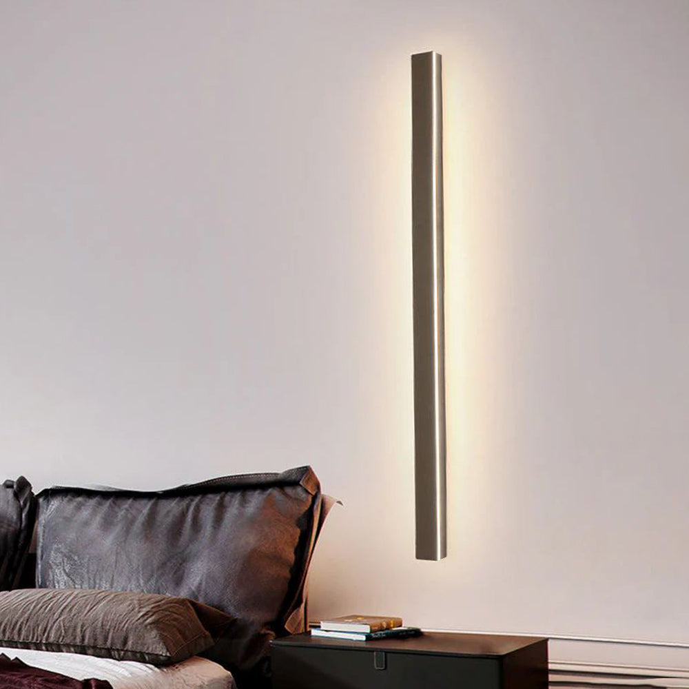 Arisha Sleek Minimalist Rimless Linear Metal Outdoor Wall Light - Lamp Outdoor
