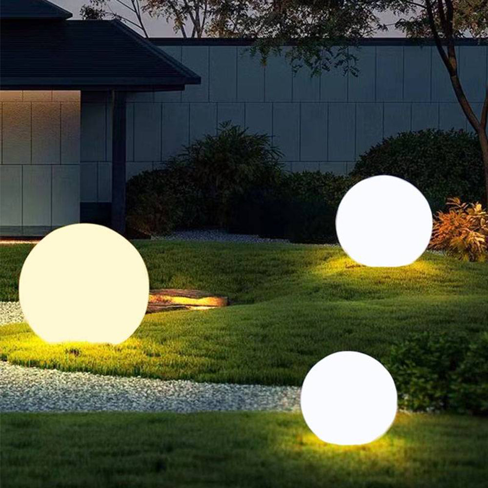 Aria Minimalist Globe LED Outdoor Light Resin - Lamp Outdoor
