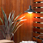 Arisha Retro Funnel Pendant Light Metal Glass - Lamp Outdoor