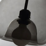 June Globe Glass Pendant Light, Amber/Smoky Grey - Lamp Outdoor
