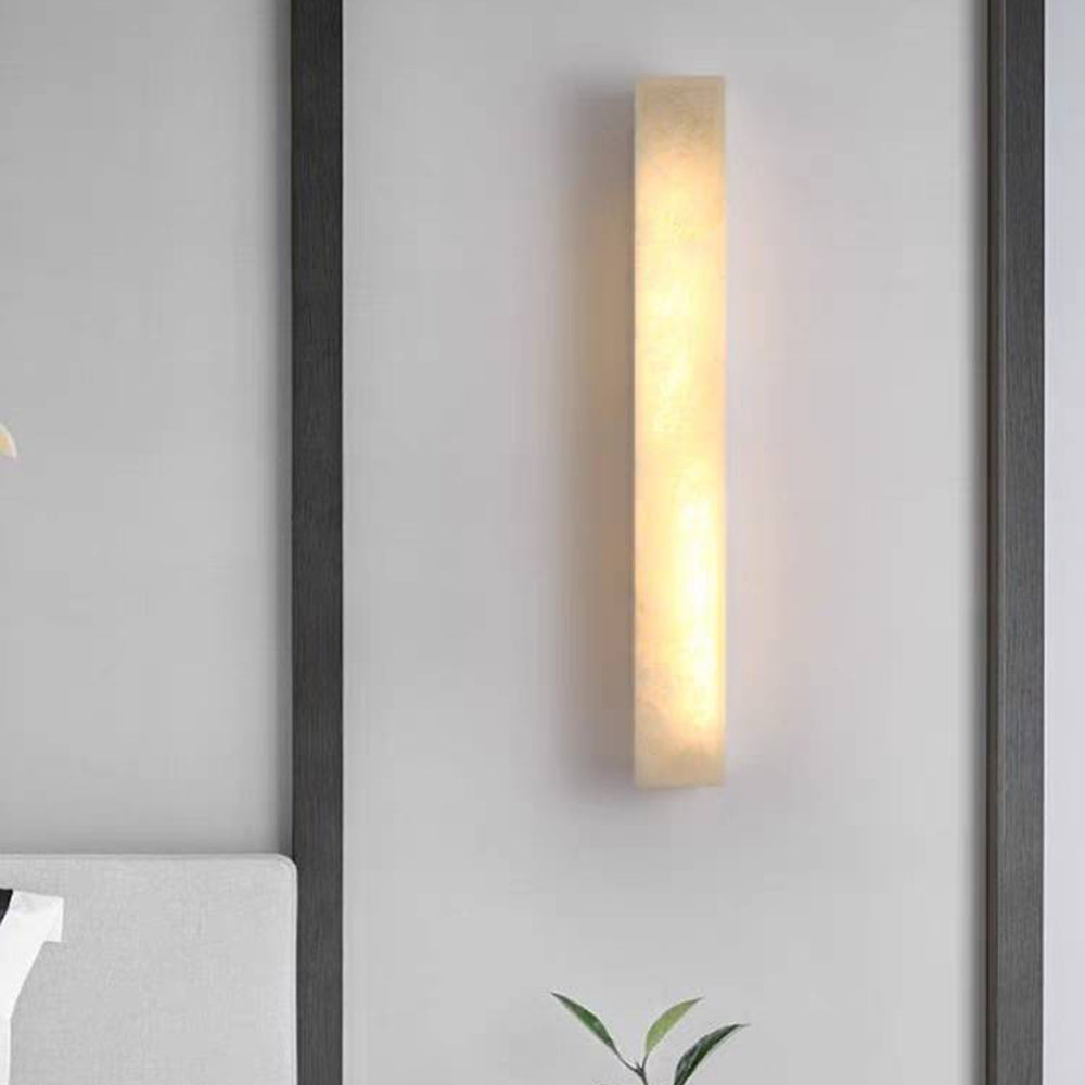 Arisha Modern Rectangular Marble Outdoor Wall Lamp - Lamp Outdoor