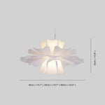 Niva Elegant Flower Pendant Light White - Lamp Outdoor