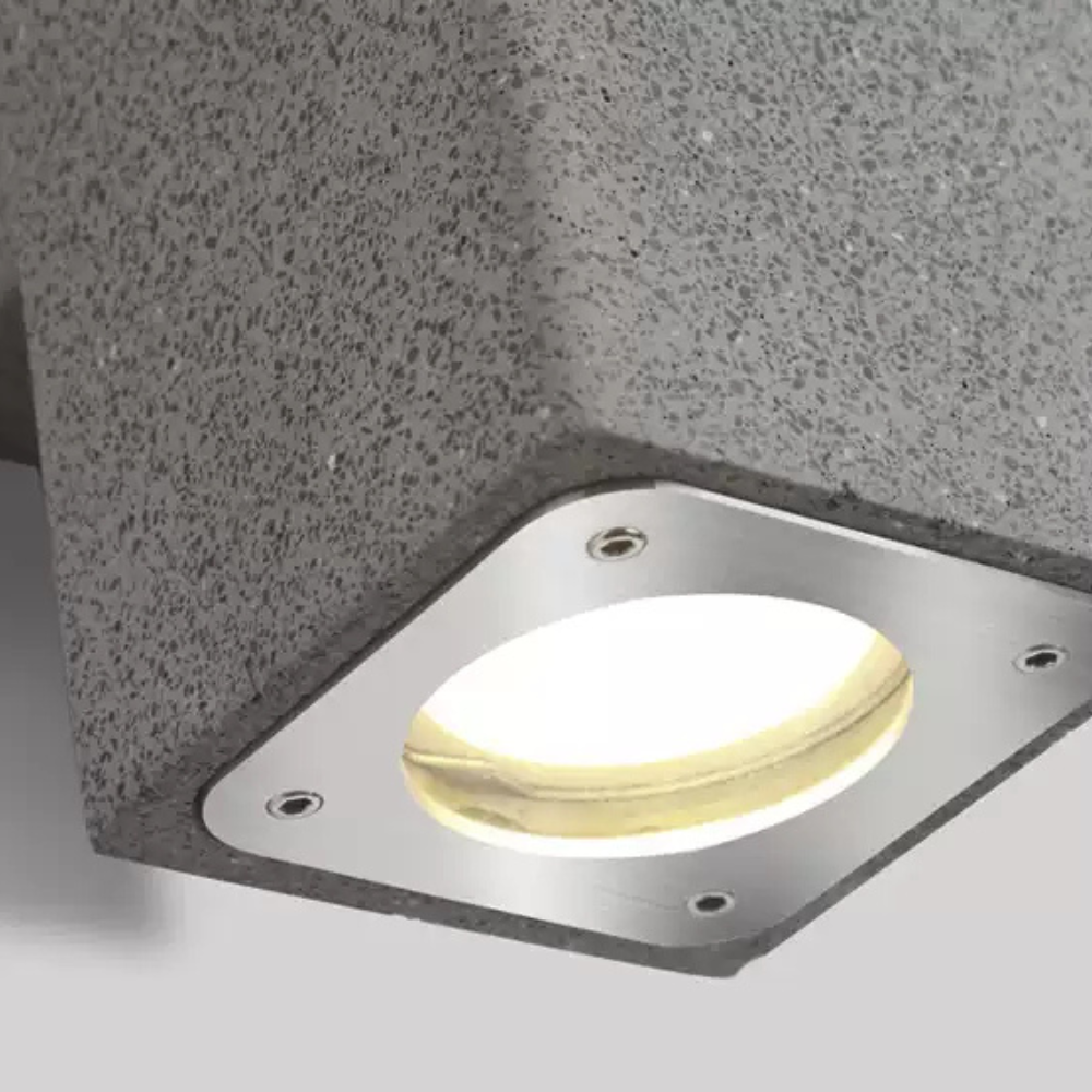 Ray Minimalist Square LED Outdoor Wall Lamp Cement Garden Corridor Balcony - Lamp Outdoor