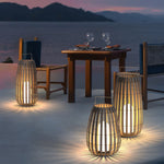 Ray Outdoor Floor Lamp Hardwired Solar Metal Cage - Lamp Outdoor