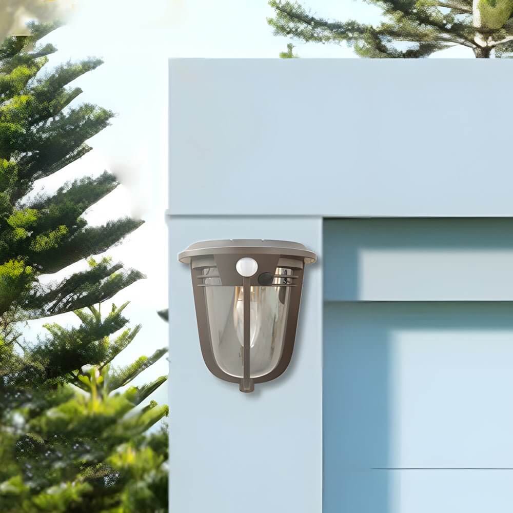 2-Pack Motion Sensor Solar Wall Light - Lamp Outdoor