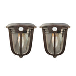 2-Pack Motion Sensor Solar Wall Light - Lamp Outdoor