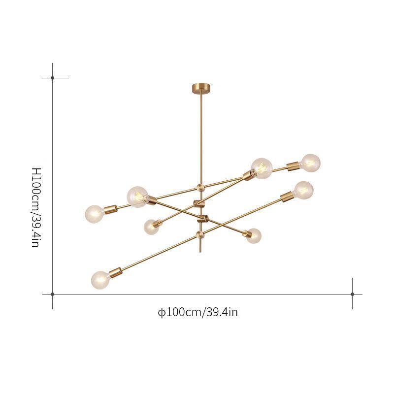 Edward Modern Metal Chandelier - Lamp Outdoor