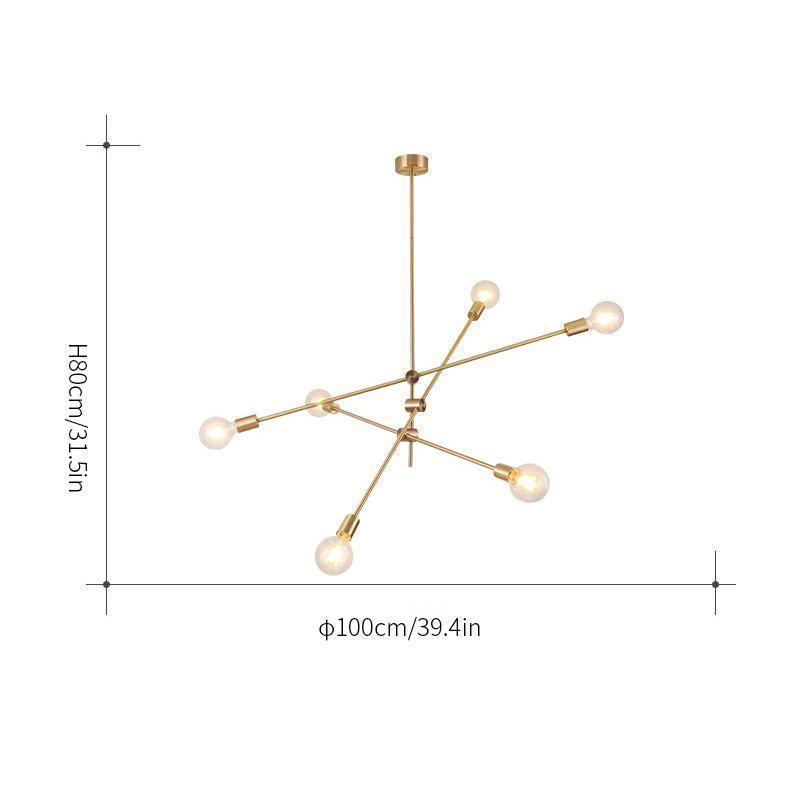 Edward Modern Metal Chandelier - Lamp Outdoor