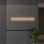 Liora Modern Slim Linear Black LED Wall Lamp - Lamp Outdoor