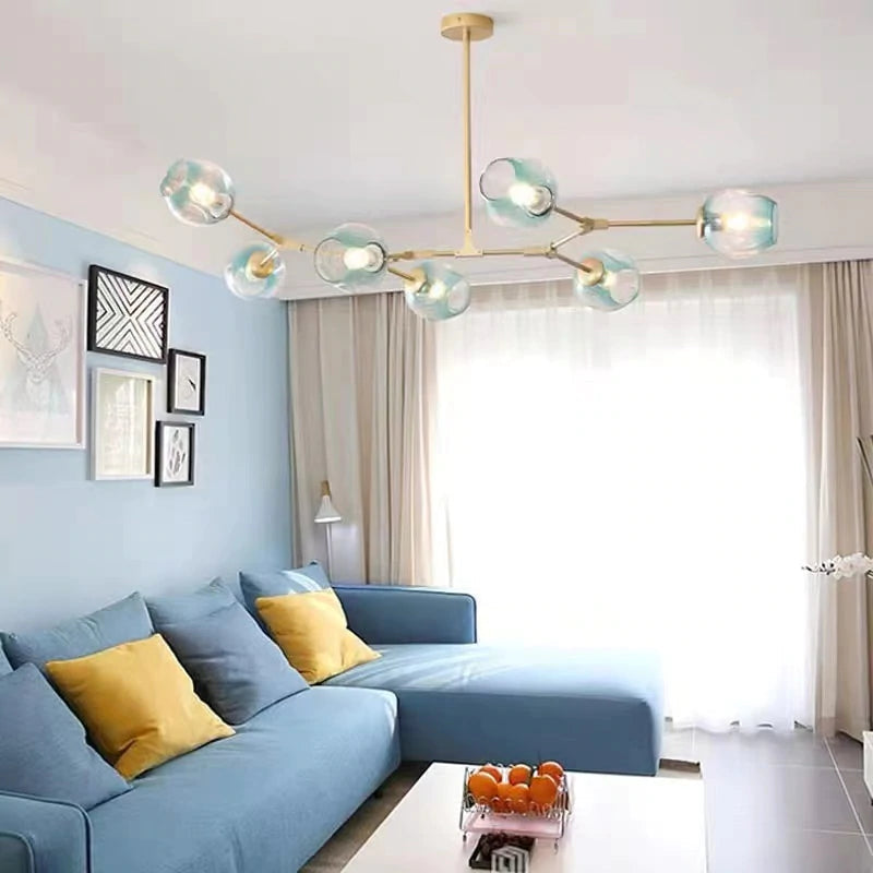 Kirae Nordic Modern Glass Pendant Light Clear Bubble - Lamp Outdoor