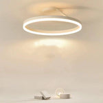 Solen Modern Circle Flush Mount Ceiling Light, Black & White - Lamp Outdoor