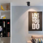 Kilo Spotlight Modern LED Flush Mount Ceiling Light, Black/White - Lamp Outdoor