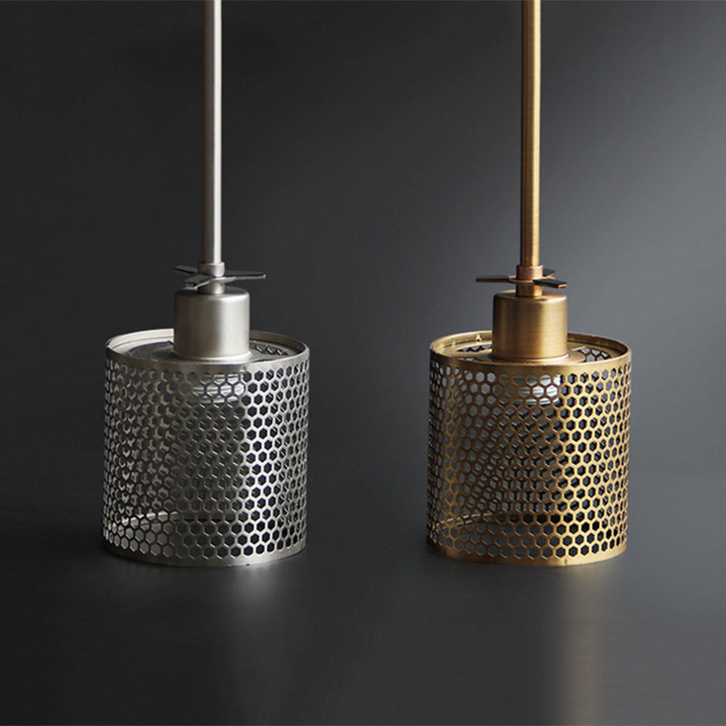 Hessa Contemporary Golden Pendant Light, Glass, Globe/Cylindric - Lamp Outdoor