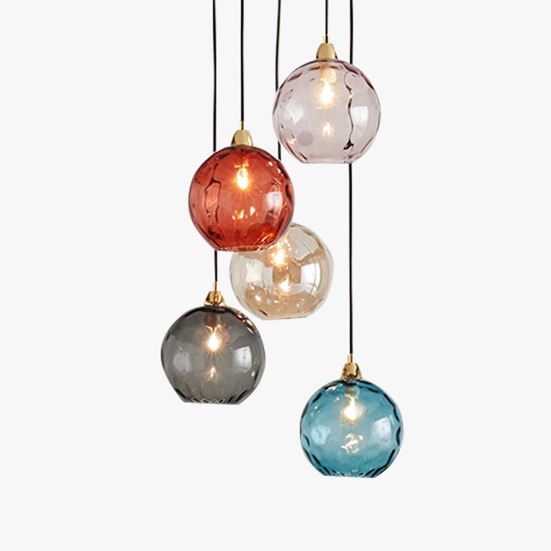 Water Ripple Glass Pendant Lights - Lamp Outdoor