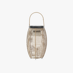 Ritta Retro Lantern Metal/Rattan Floor Lamp, Wood Color - Lamp Outdoor