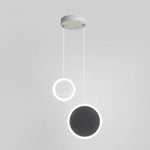 Doria Modern LED Pendant Light Black/White Metal Living Room - Lamp Outdoor