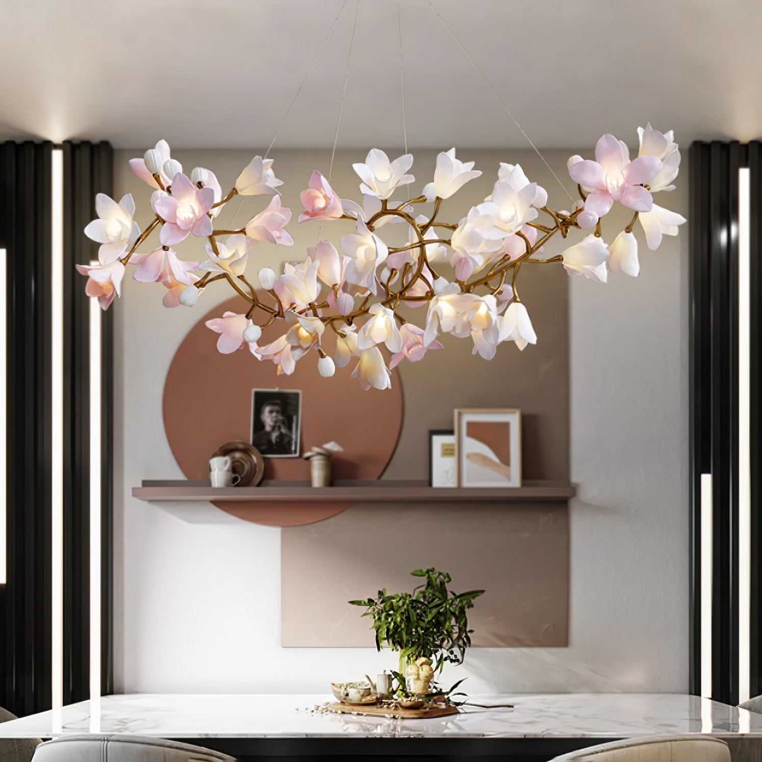 Circular Blossom Chandelier - Lamp Outdoor