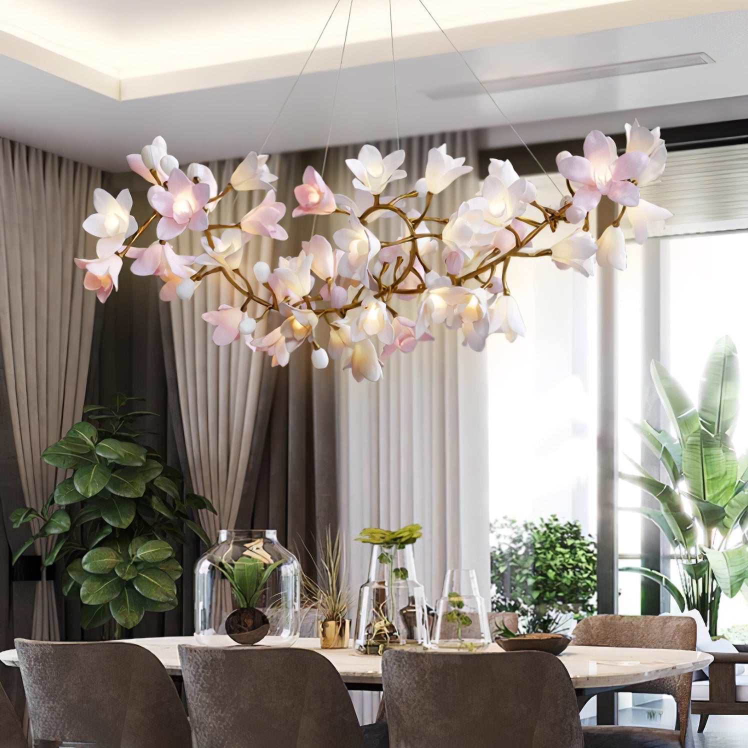 Circular Blossom Chandelier - Lamp Outdoor