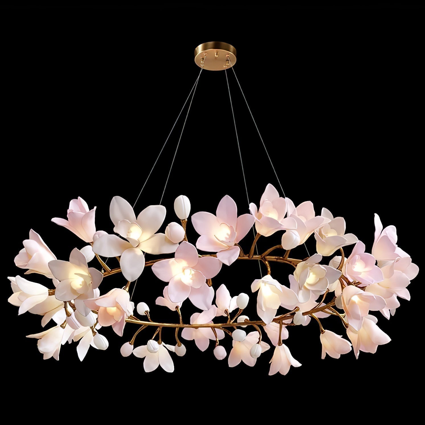 Circular Blossom Chandelier - Lamp Outdoor
