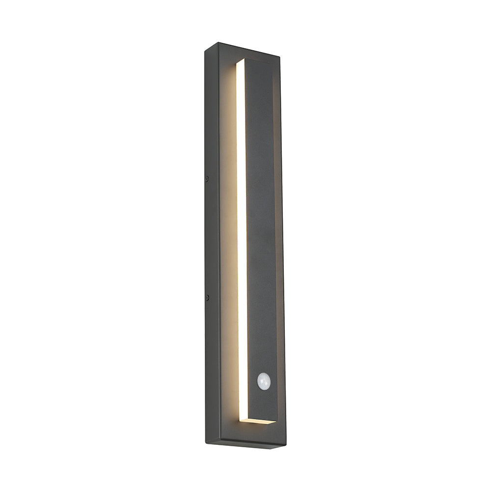 Arisha Modern Square Ring Metal Outdoor Wall Lamp, Dark/Gray Bronze - Lamp Outdoor